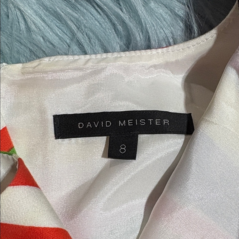 David Meister Multicolor Striped Mini Dress sz 8 - Picture 6 of 10